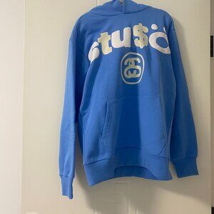 Cactus Plant Flea Market × Stussy Blue 8-Ball Hoodie
